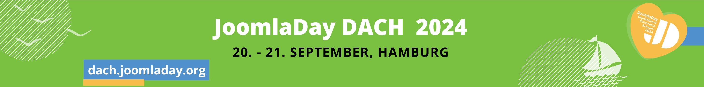 JoomlaDay™ Deutschland, Österreich & Schweiz vom 20.–21. September 2024 in Hamburg